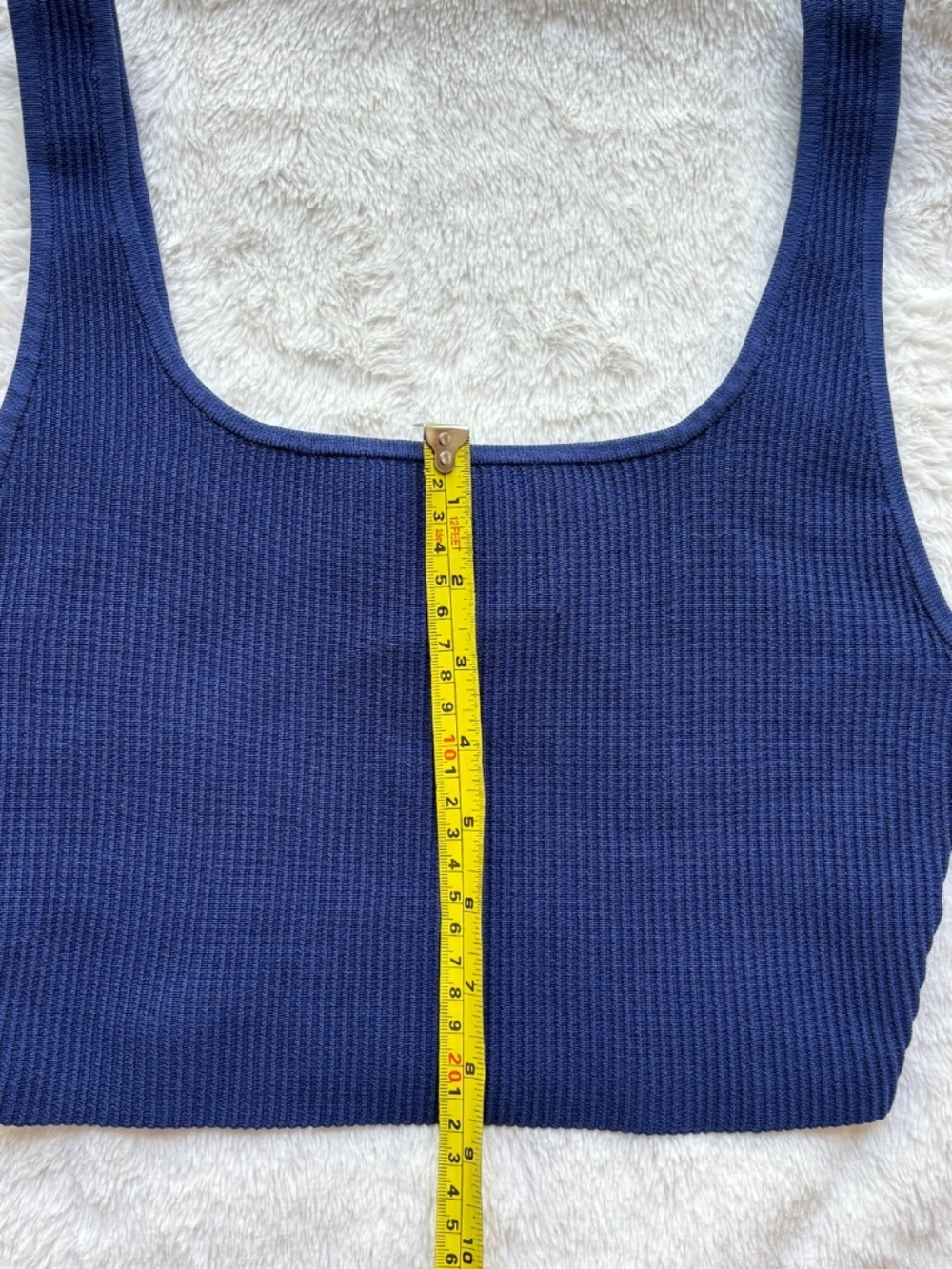 Babaton Navy Ribbed Square-Neck Tank - Picture 11 of 12